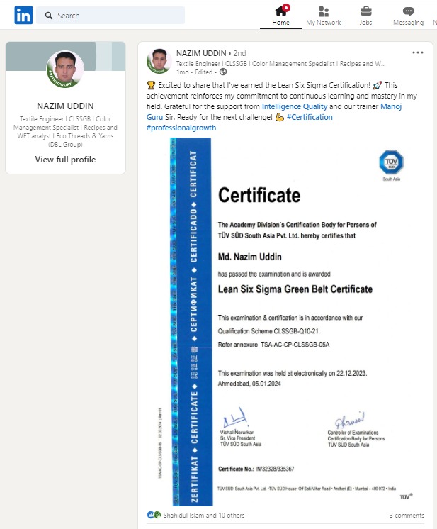 Lean Six Sigma Certification in Bangladesh